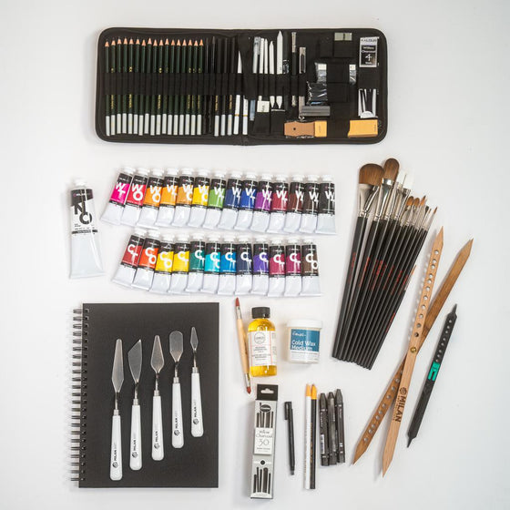 MILAN ART Kit d'huile et de dessin « Maîtrise »